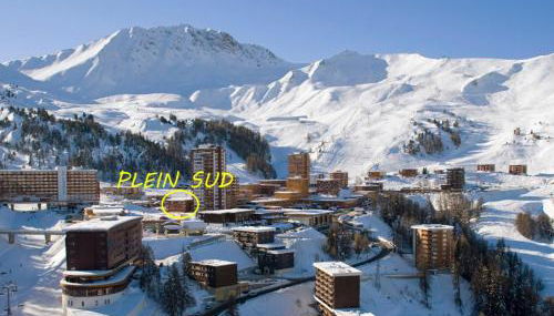 Studio rénové 3 pers, plein sud avec balcon à La Plagne - FR-1-455-129 - Foto 2