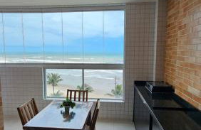 Apartamento em Mongaguá, Pé na Areia, Vista Belíssima! - Foto 19