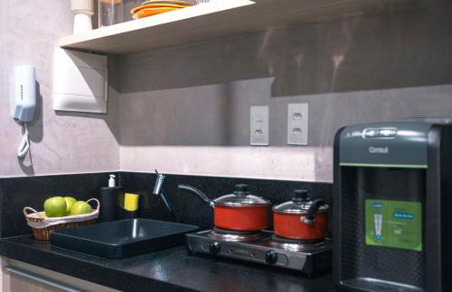 Viva hospedagens - Flat 009 beira mar com Varanda e piscina aquecida - Photo 12