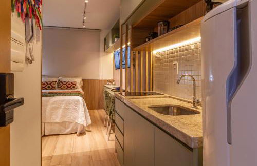 Flat 16 Frente Mar - Lindo e Confortável - STS - Salvador Temporada Studio - Foto 19