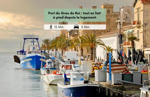 L'ESTANQUET - CLIM - Balcon - Plage - Grau-du-Roi - Foto 22