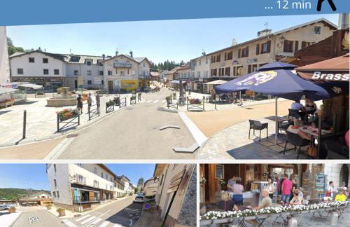 Confortable Studio de montagne avec loggia et jolie vue Les Rousses "Le Flocon des Cimes" Station de ski familiale Jura 39 - Foto 17
