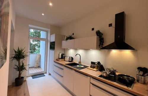 Soul-Apartment Balkon PrivatParkplatz 2 Boxspringbetten 55Zoll TV WLAN - Foto 13