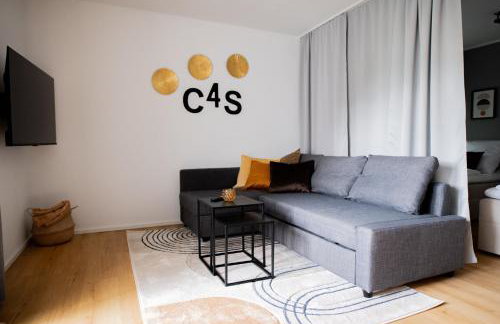 C4S -COME4STAY -InnHarmony- Stilvoll eingerichtetes Apartment für bis zu 8 Personen - Hochwertige Betten I voll ausgestattete Küche I Balkon I Badezimmer I WLAN I Smart TV - Foto 11