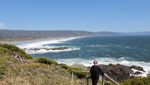 Disfrutando la excursión a Punta Curiñanco