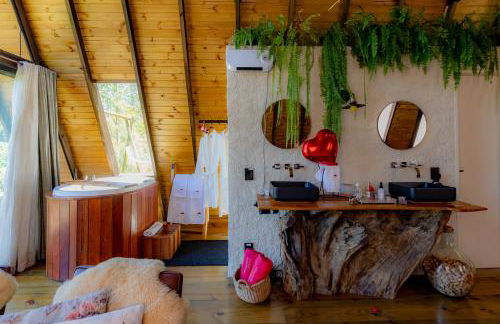 Chale Alcantara Jacuzzi, Lareira e Deck com Vista - Foto 22