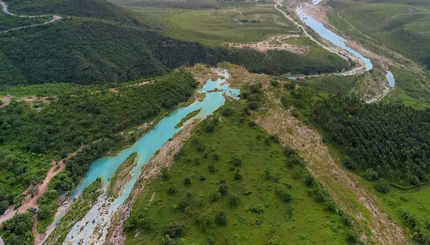 Aerial view of the Darbat Valley