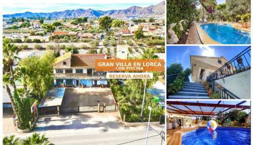 Villa en Lorca Piscina Vistas Terraza y Barbacoa-Venta Ruizo - Foto 2