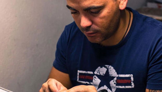 Durante la lavorazione della filigrana