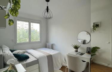 Entire 60m2 apartment - Close to Paris - Parking - Kitchen - 2min RERB - Olympic'24 - Foto 23