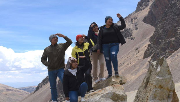 Desfrutando da trilha