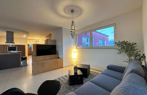 Modernes Business Penthouse Stuttgart-Schönaich, 6 Schlafzimmer, 9 Einzelbetten, Messe, A81 - Foto 7