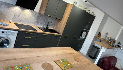 BedinReims elegant green bottle quiet and close to center free parking and wifi free ideal 5 à 9 Adultes - Foto 4