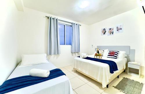 Apartamento com VISTA MAR, Ar-condicionado, Wi-Fi Condomínio com PISCINA, quadra de esportes Playground infantil a 15 minutos do Beto Carreiro - Photo 23