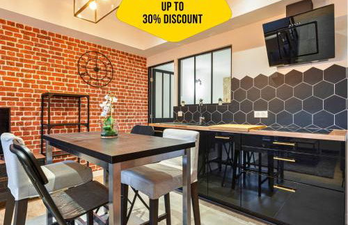 Loft Magnan - PARKING - idéal couples -BEACH -TRAM & Supermarkets - New & Confort-AC - Foto 1