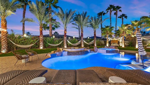 Luxe Villa Tulum in Indio - Foto 5, Quarto