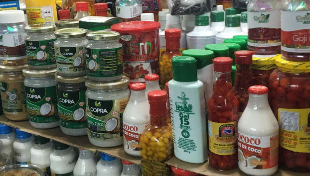 Un étal de la feira do Guará