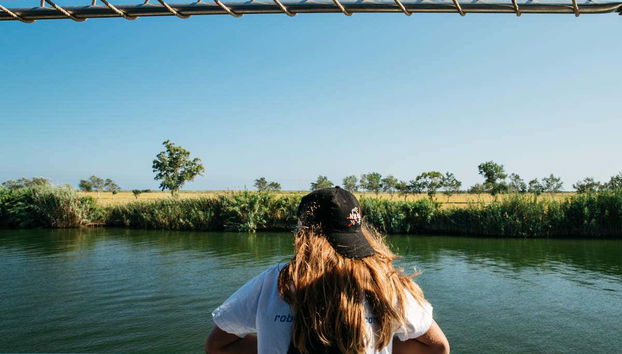 Desfrutando do passeio de barco pelo Delta do Ebro