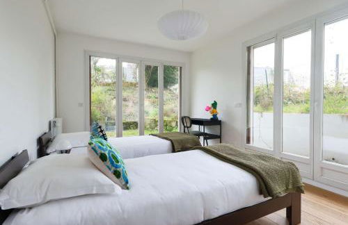 Garden Suite Suresnes 5 persons 2 BR near La Defense - Foto 14