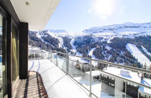 Penthouse 3-bedroom apartment, mountain views, large terrasse, piste access - Photo 1
