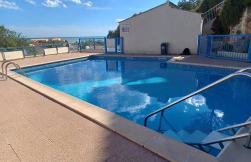 Plain-pied, terrasse, piscine, pleine vue mer, plage à 6' à pied, parking, wifi - Foto 33