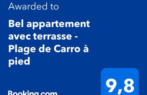 Bel appartement avec terrasse - Plage de Carro à pied - Foto 40