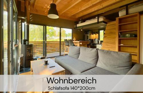 TinyHousebeiDresden mit Faßsauna spektakuläres winziges Häuschen auf Stelzen im Pferdeteich, Kaminofen, umlaufende Terrasse - Nähe Sächsische Schweiz - Von Juni - September Mindestmietzeit 1 Woche Sa-Sa - Foto 8