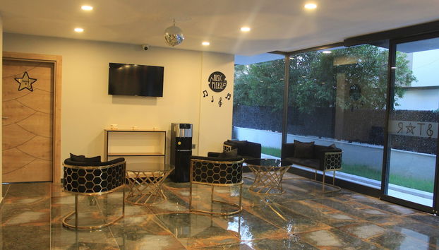 Zona de estar del vestíbulo