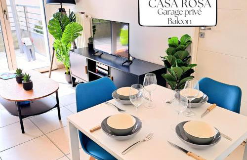 Casa Rosa, au calme avec garage privé et balcon - Foto 1