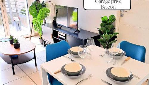 Casa Rosa, au calme avec garage privé et balcon - Foto 1