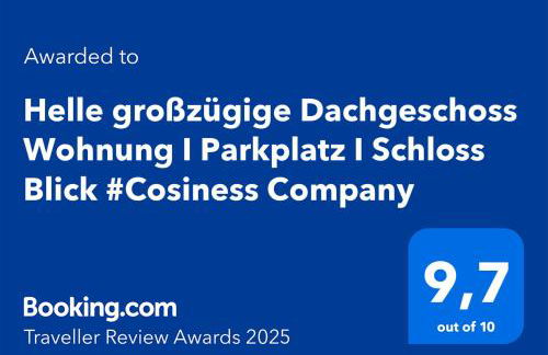Helle großzügige Dachgeschoss Wohnung I Parkplatz I Schloss Blick #Cosiness Company - Foto 2