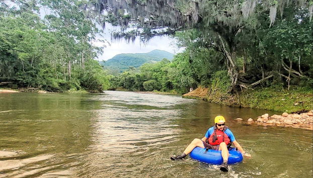 Tubing down the Canoas River