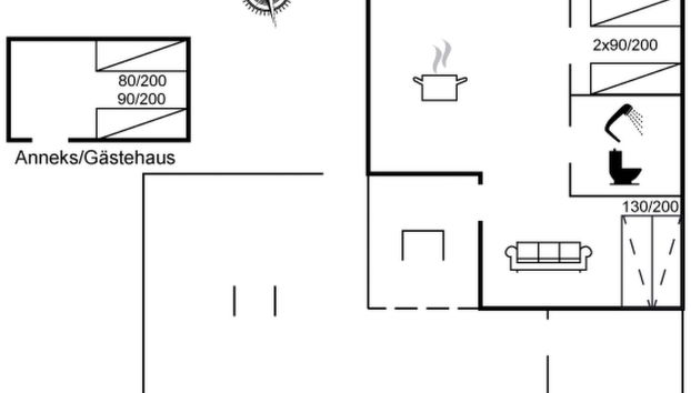 "Gyrth" - 20m to the fjord - Foto 2, Floorplan