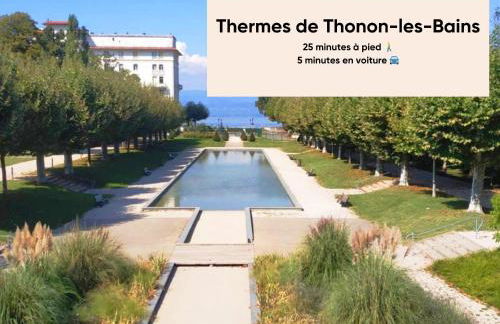 Cosy et moderne avec Clim - Lac Léman - Foto 19