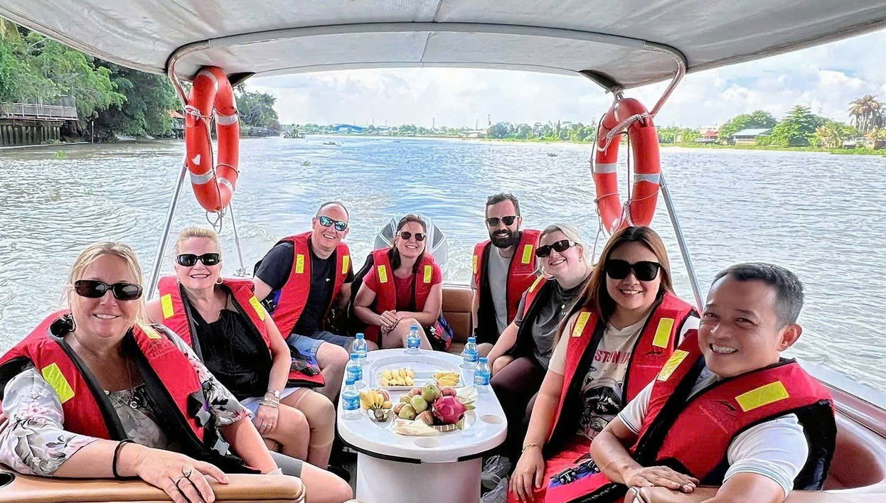 Excursión por el delta del Mekong en lancha rápida