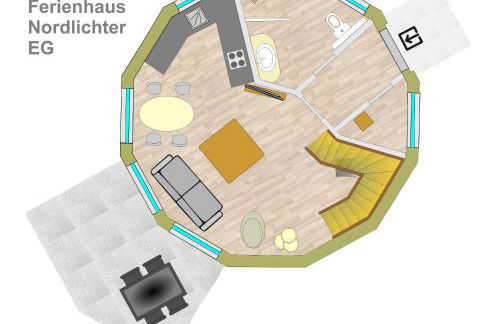 Kugelhaus Nordlichter - Skandinavischer Rückzugsort in runder Form am Tollensesee - Foto 28