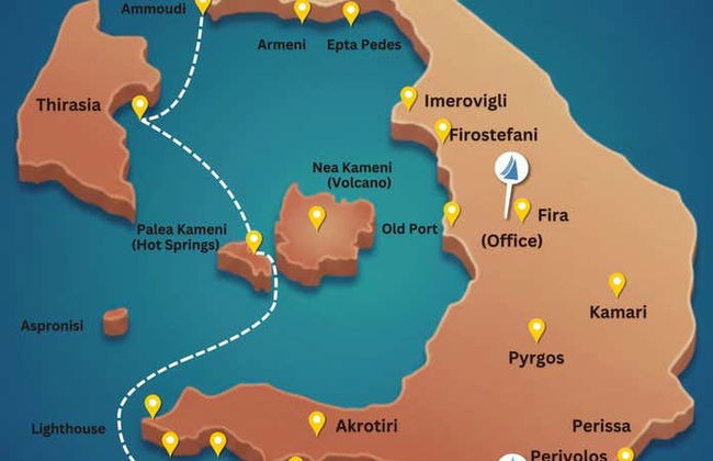 Paseo en catamarán por la Caldera de Santorini con comida - Foto 16