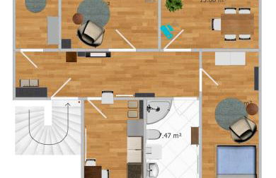 Große Ferienwohnung für Gruppen und Familien bis 8 Personen mit Balkon - Foto 18