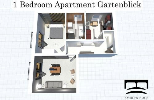 Katrin's Place - Wöllstadt Suiten mit Terrasse oder Balkonen - Foto 37