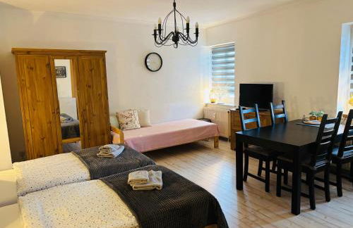 Alter Gutshof Kromlau Direkt am Schloss und Rhododendronpark, Terasse und Parkplatz - Foto 8