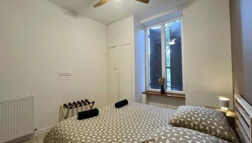 T2 Confort & Design avec Jardin - Gare d'Oullins - Foto 5, towels, wardrobe, heating