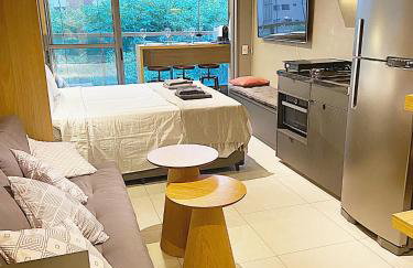 Consolacao GREY BOX - Studio de Luxo no Centro - Ar Condicionado - Cama Queen - Maquina de Lavar - Prox Metrô- Cozinha Completa - Wifi 500mbps - 7 andar - Foto 22