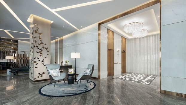 Coin salon dans le hall