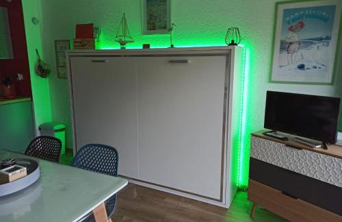 L Îlot de la Baie, super studio 4p face à la mer, parking gratuit, wifi, classé 2 étoiles à Fort Mahon Plage, Baie de Somme - Foto 8