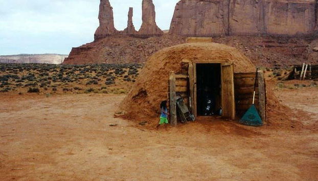 Un Hogan Navajo tradizionale