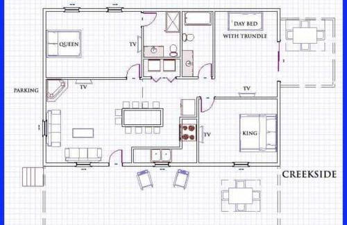 Creekside 3 bedroom 2 bath cabin on private creek - Foto 8