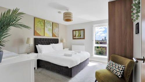 Canary Wharf Escape - Stylish 2BR - Canal Views & City Lights - Foto 4