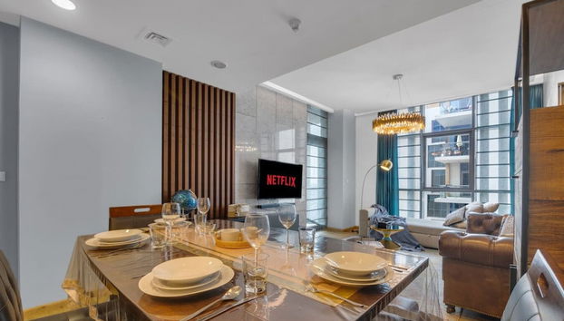 Manzil - Stylish 2BR nr Metro Station Al Jaddaf - Foto 3, Habitación