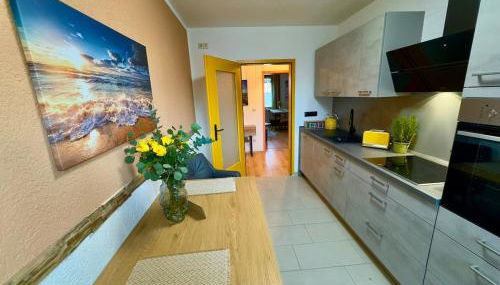 Ferienwohnung 2 im Beachhouse am Goitzschesee - strandnah, familienfreundlich & komfortabel - Foto 2, stove, dishwasher