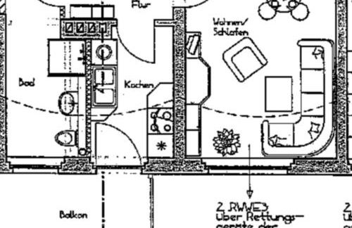 40 qm Appartment Parkplatz, Balkon,Netflix, Prime - Foto 25